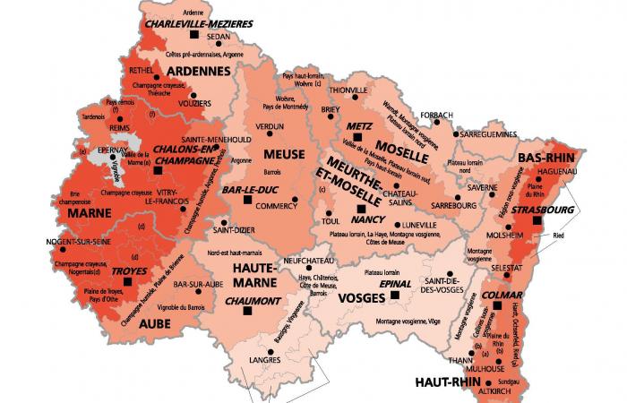 Le prix des terres et prés 2017-2019 dans le Grand Est